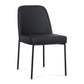 Sydney Performance Vegan Leather Dining Chair - Set of 2 - Black - Image 4