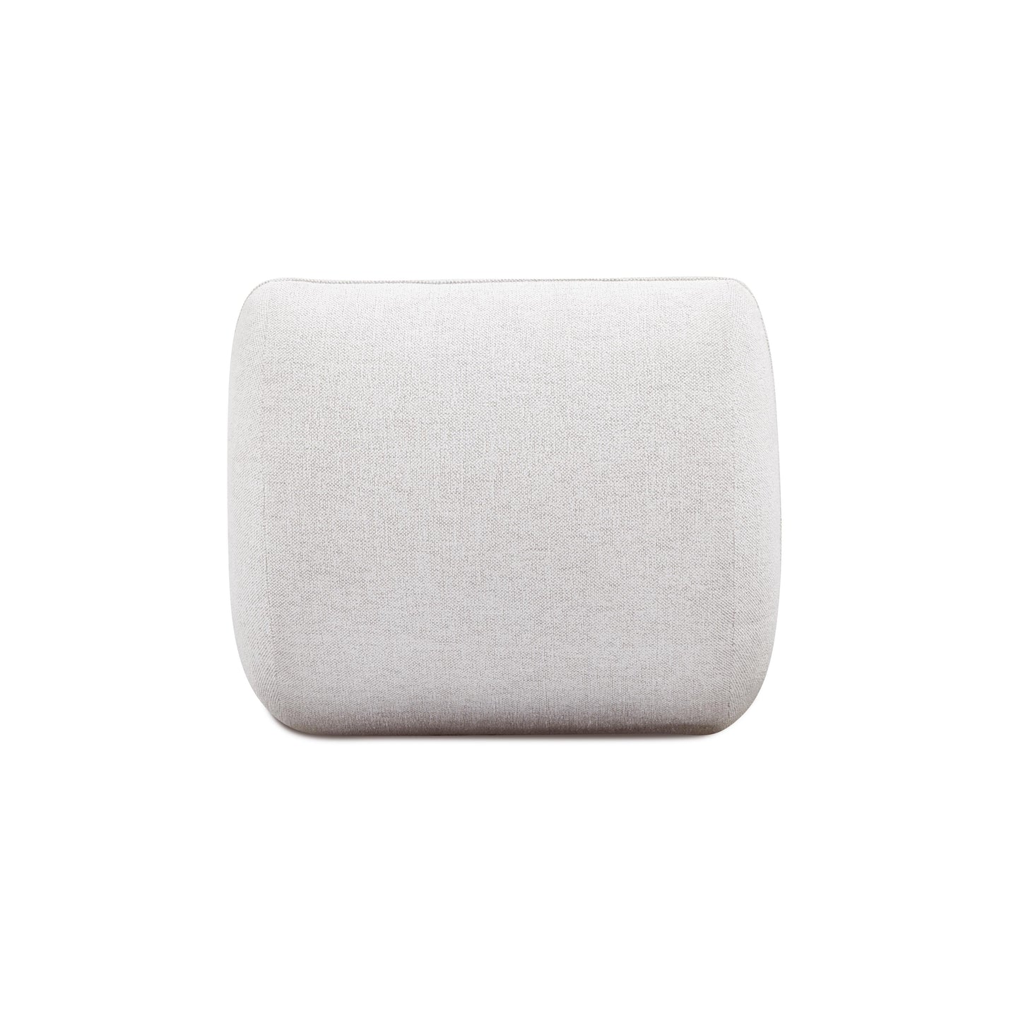 Arezza Stone White Contract-Grade Basketweave Chenille Armless Chair - Image 5