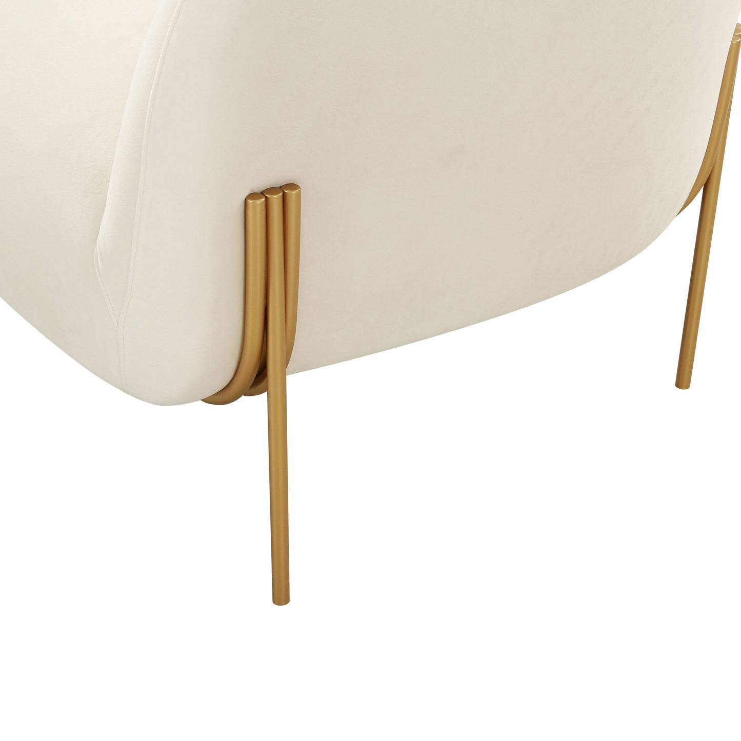 Kandra Accent Chair by Inspire Me! Home Decor - Cream - Image 5