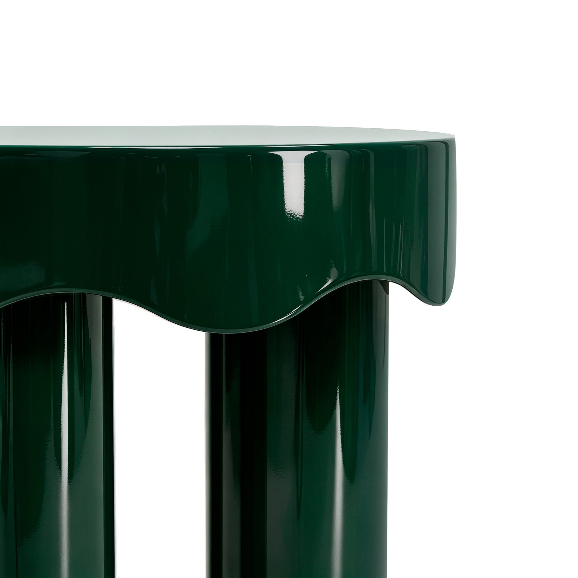 Casper High Gloss Nesting Side Table Set - Green - Image 7