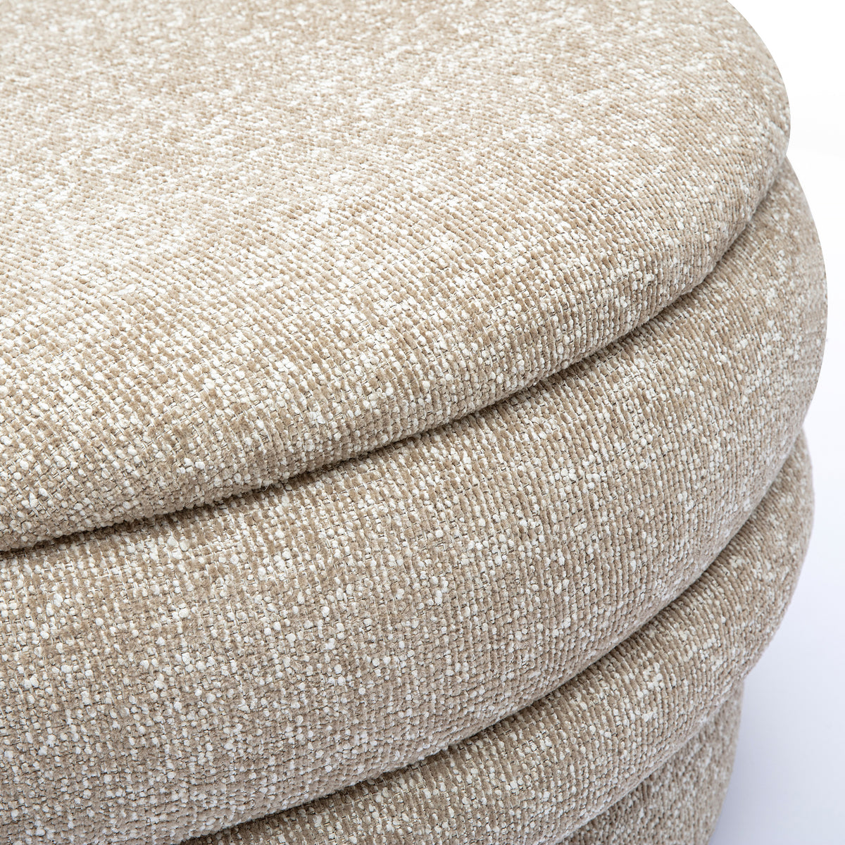 Brooklyn 37" Tan Basketweave Large Storage Ottoman - Image 5