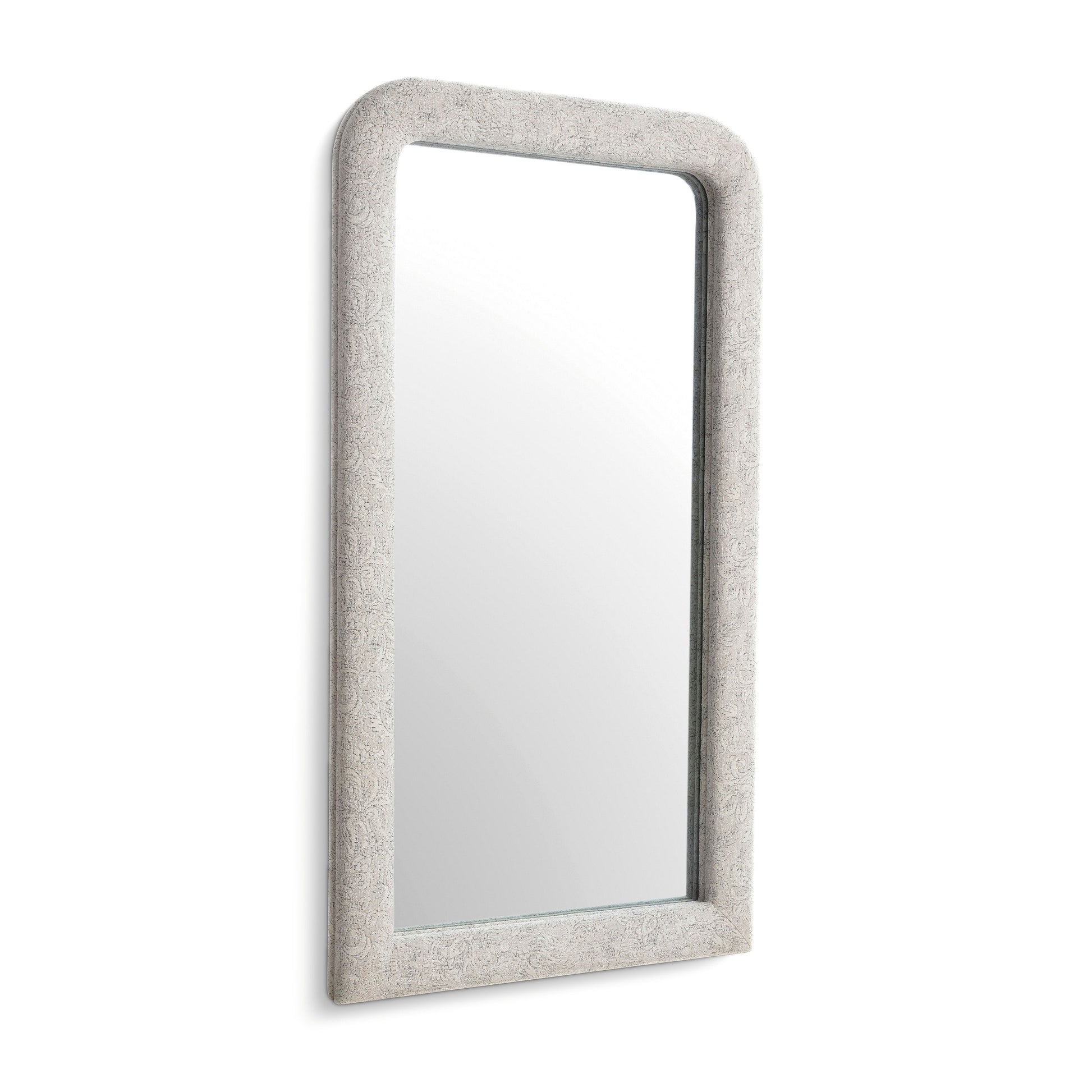 Heidi 43"X78" Upholstered Oversized Floor Mirror - Neutral Floral - Image 2