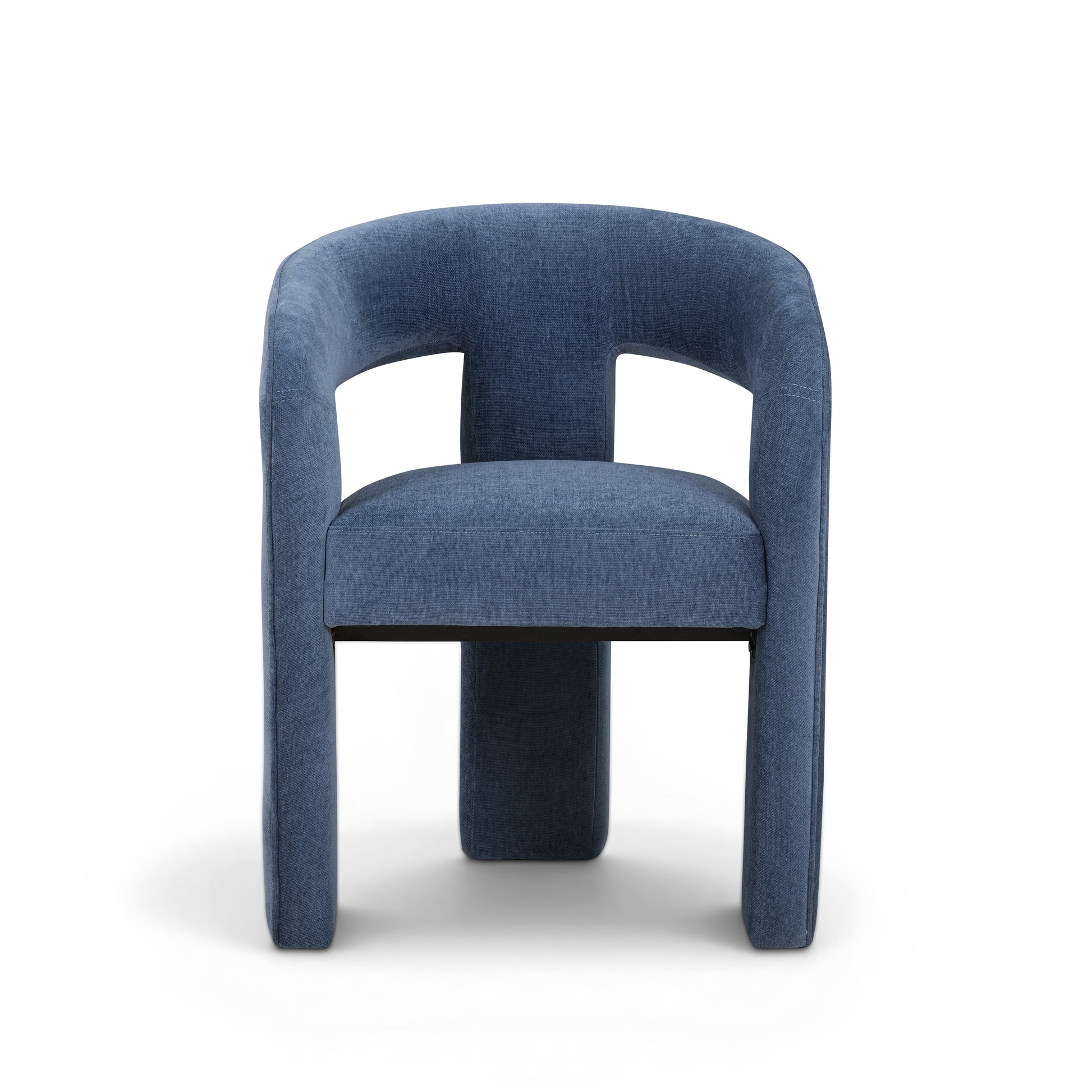 Malone Denim Blue Performance Fabric Dining Chair - Image 1
