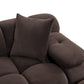 Calliope 118" Modular Sofa - Dark Brown - Image 4