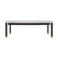Amara 50" Rattan Bench - Cream / Charcoal - Image 3