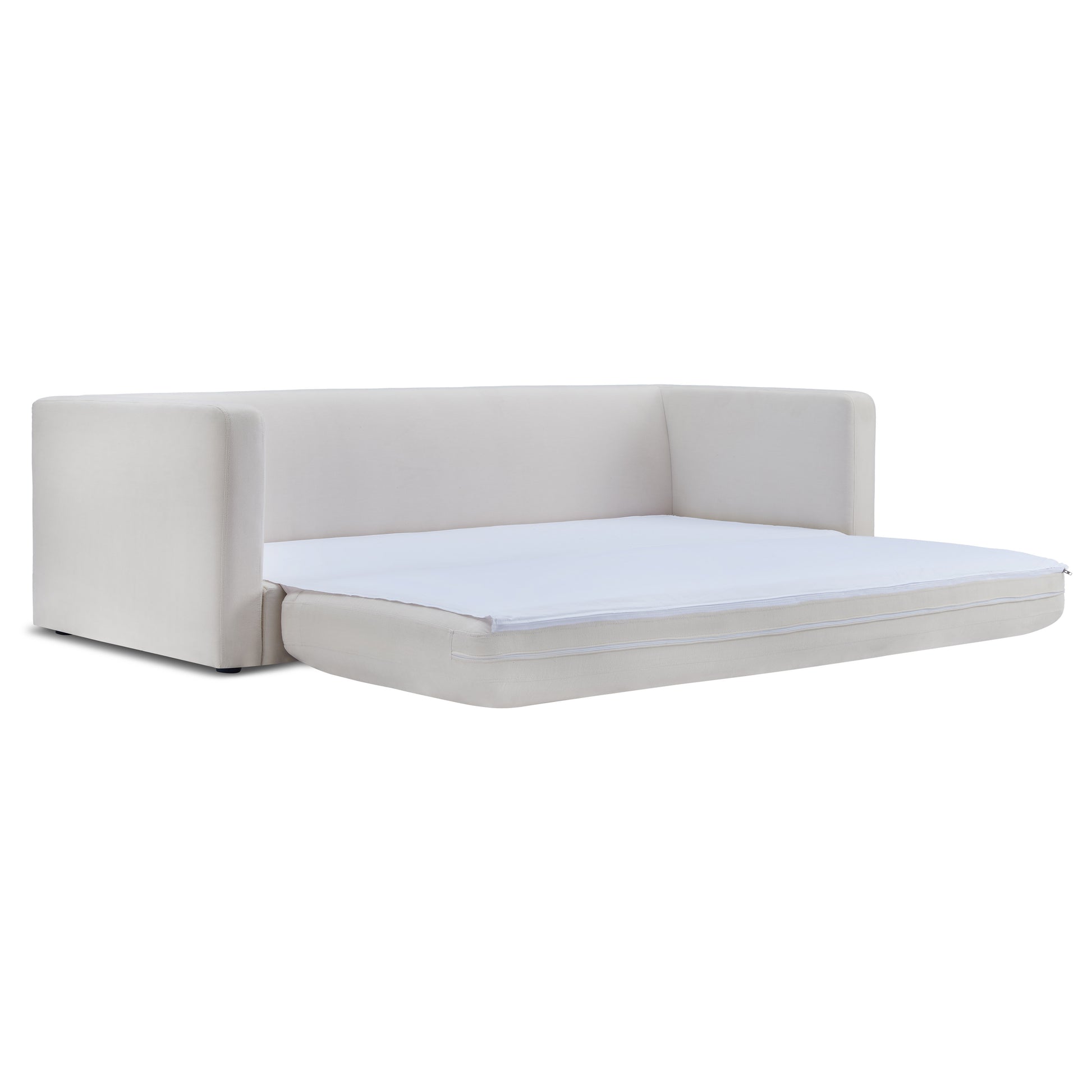 Ryan 91" Sleeper Sofa - Cream - Image 7