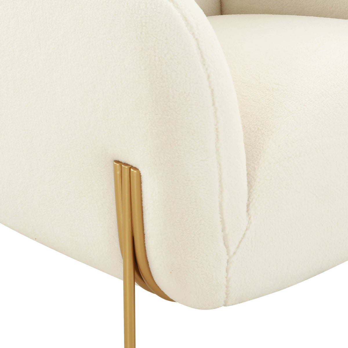 Kandra Accent Chair by Inspire Me! Home Decor - Off-White - Image 5