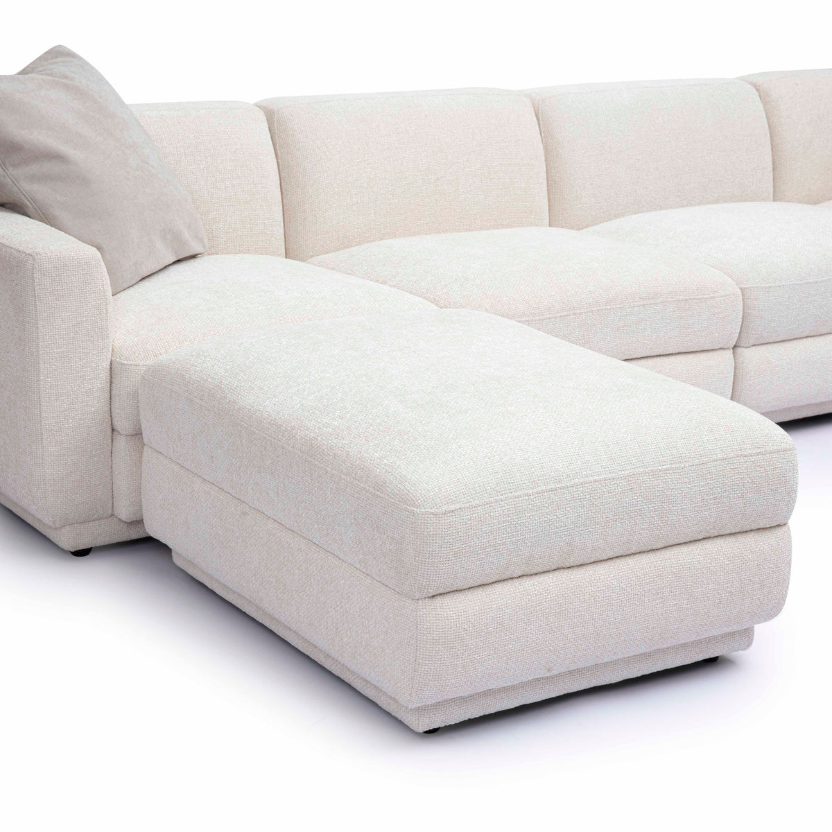 Perry 6-Piece Modular U-Sectional - Cream - Image 5
