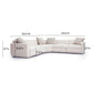 Perry 5-Piece Modular L-Sectional - Cream - Image 7