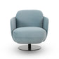 Solange Swivel Accent Chair - Blue - Image 3