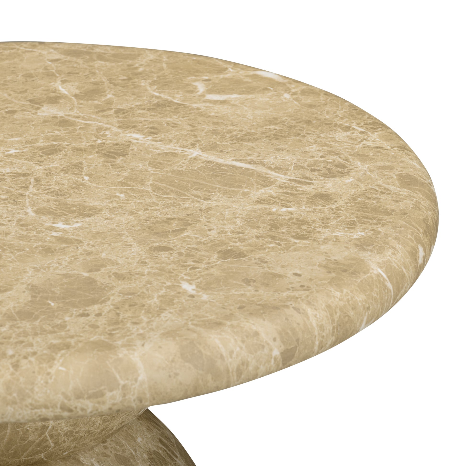 Cynthia Light Emperador Faux Marble Indoor/Outdoor Side Table - Image 3