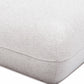 Arezza Stone White Contract-Grade Basketweave Chenille Ottoman - Image 4