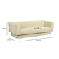 Jules 94" Performance Velvet Sofa - Sand - Image 7