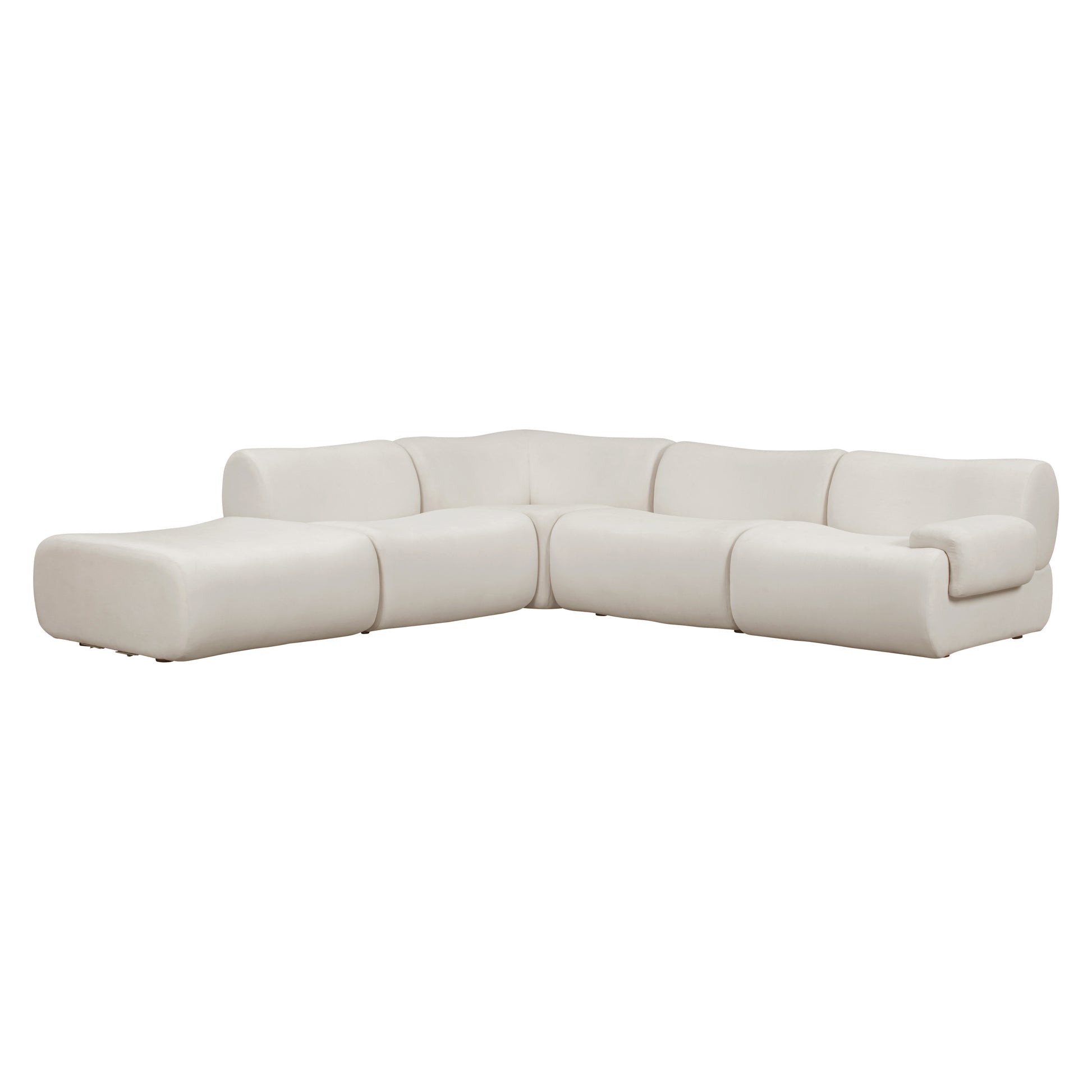 Zenith 5-Piece Modular Sectional - Cream - Image 1