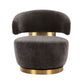 Austin Swivel Accent Chair - Storm Grey - Image 3