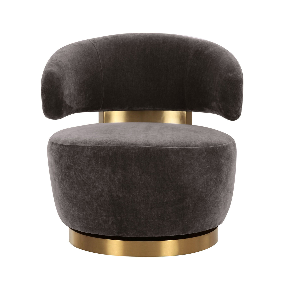 Austin Swivel Accent Chair - Storm Grey - Image 3