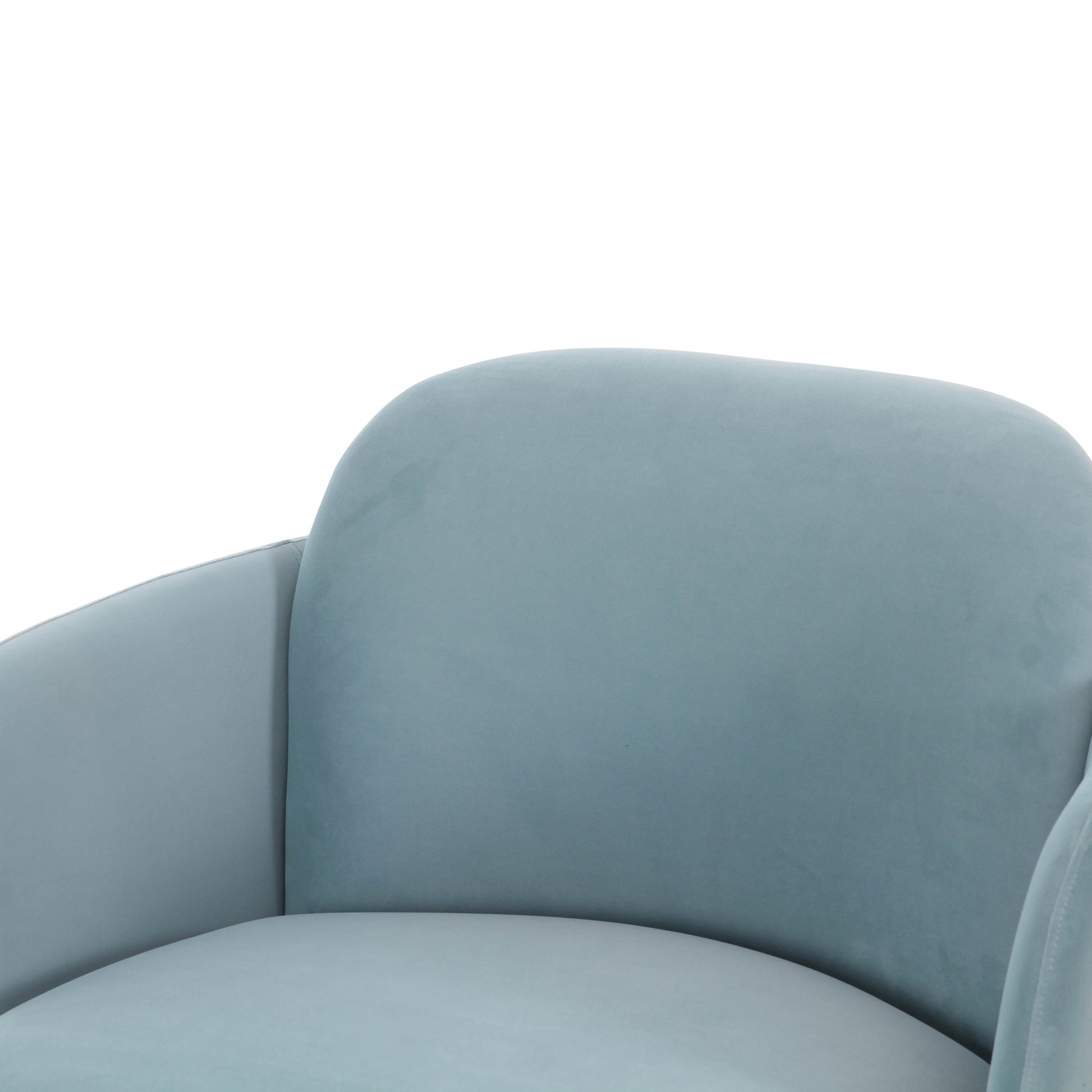 Solange Swivel Accent Chair - Blue - Image 5