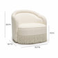 Pamela Tasseled Lounge Accent Chair - Cream - Image 7