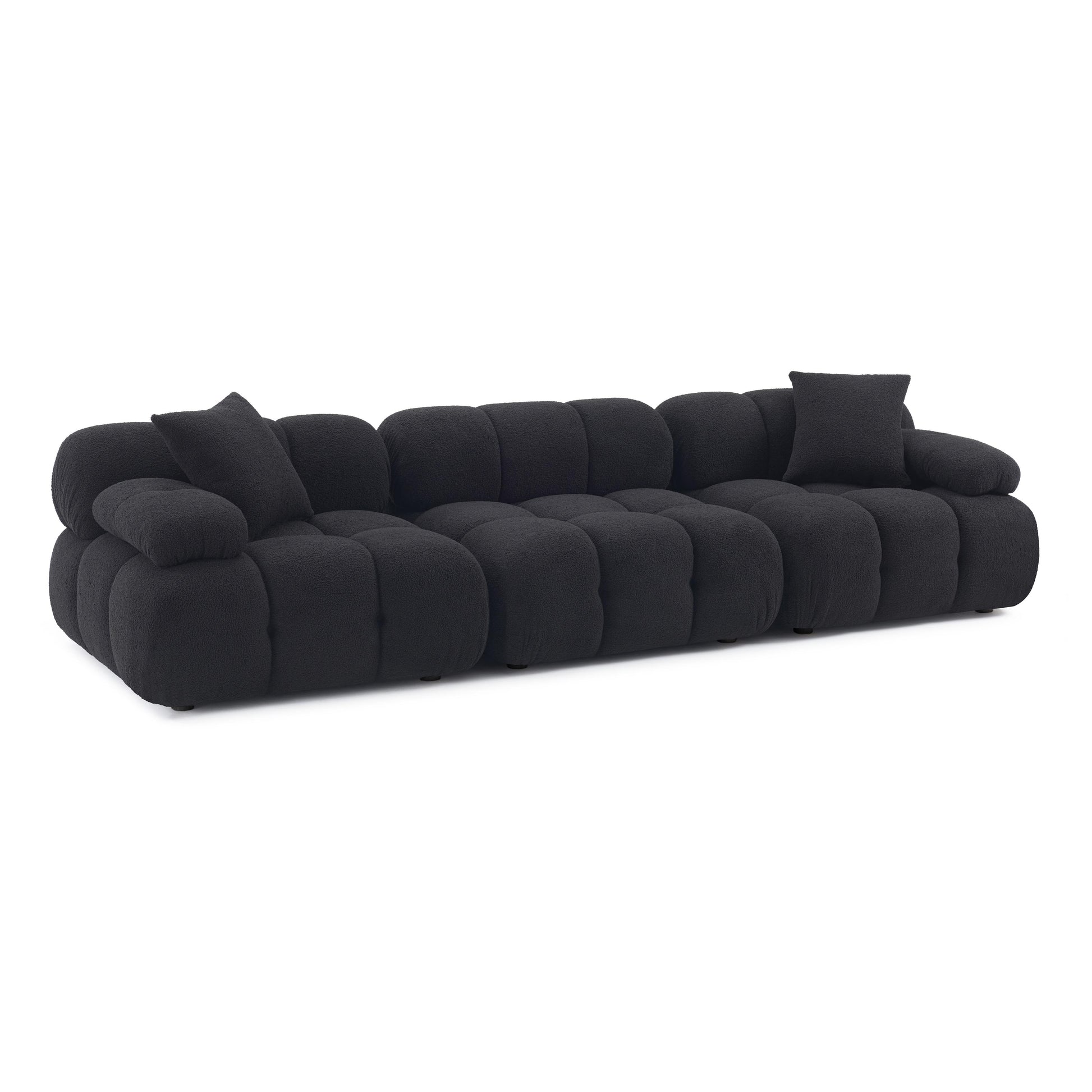 Calliope 118" Modular Sofa - Black - Image 3