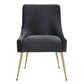 Beatrix Performance Velvet Dining Chair - Grey - Image 3