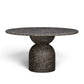 Cynthia 54" Dark Emperador Faux Marble Indoor/Outdoor Dining Table - Image 1