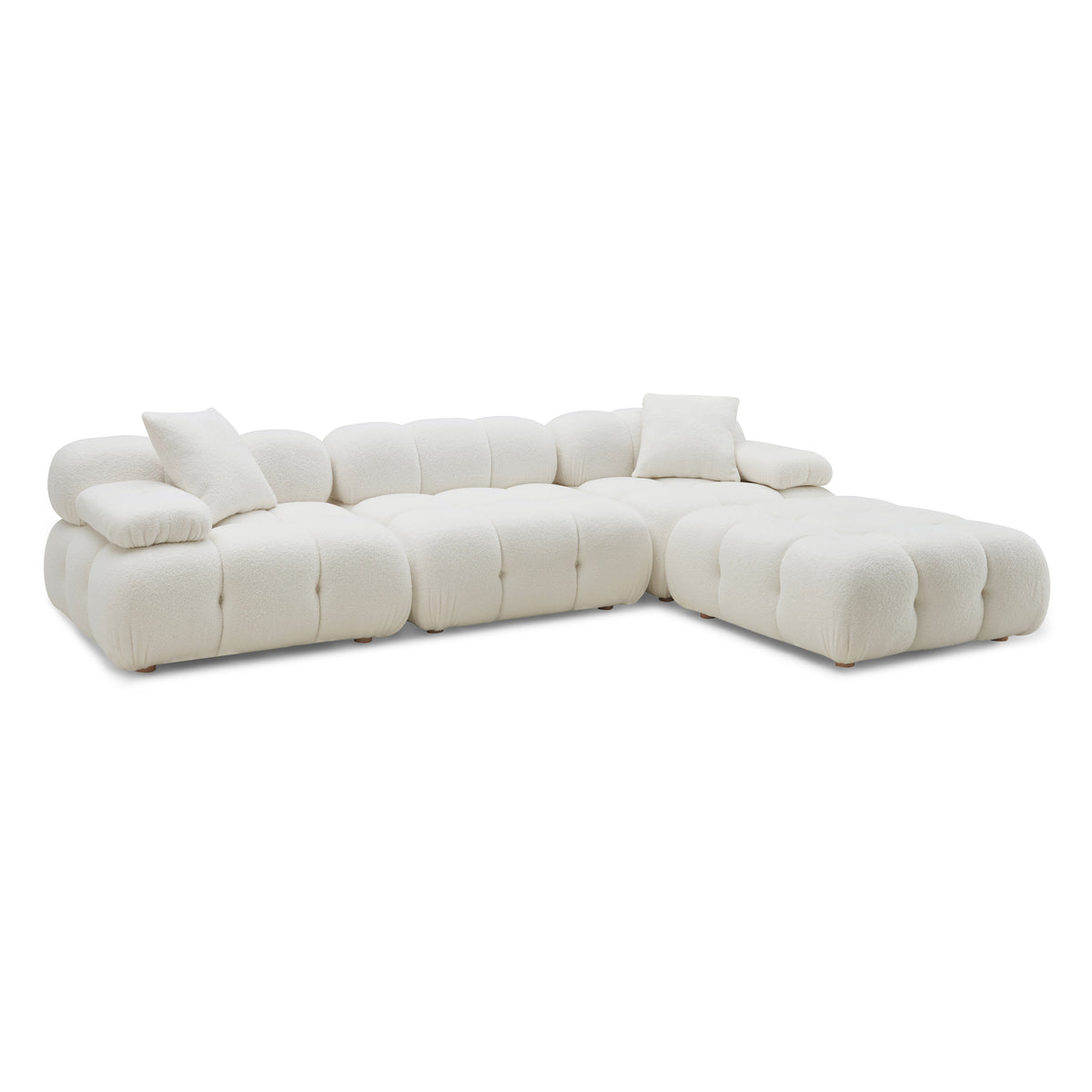 Calliope 4-Piece Performance Modular Sectional - Cream - Image 5