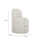 Persa Round Back Performance Chenille Dining Chair - Cream - Image 6