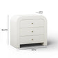 Hump 38" Arched 3-Drawer Bedside Chest - White - Image 5
