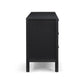 Tyra 62" Black Ash 6-Drawer Dresser - Image 5