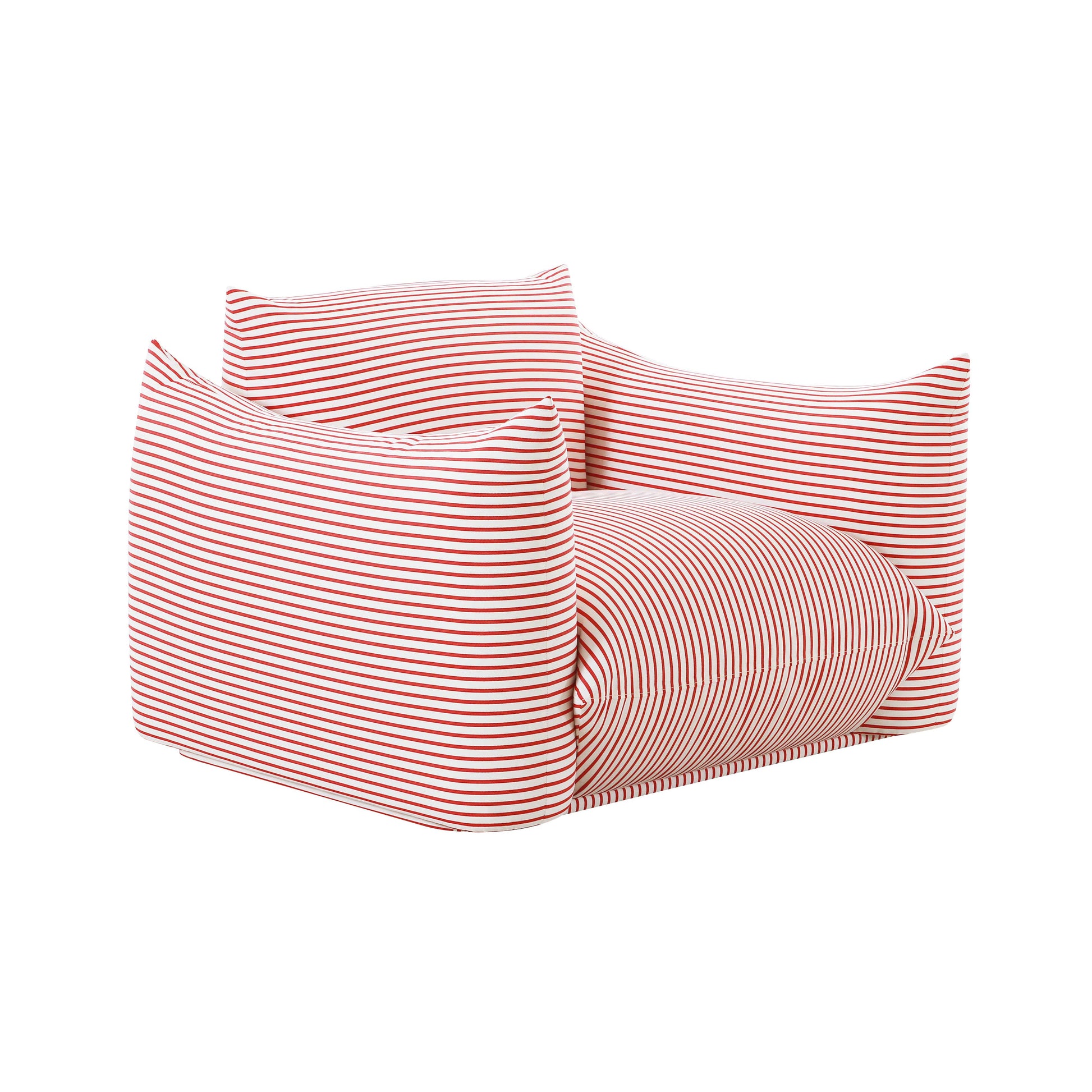 Saint Tropez Stuffed Indoor/Outdoor Armchair - Red - Image 1