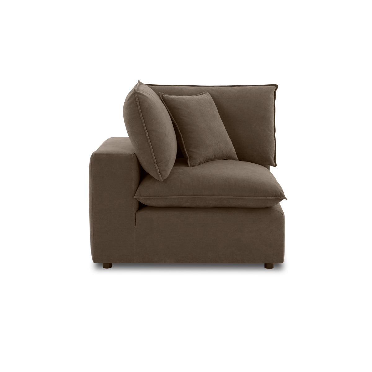 Cali Modular Corner Chair - Chocolate Brown - Image 2