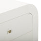 Hump 38" Arched 3-Drawer Bedside Chest - White - Image 6