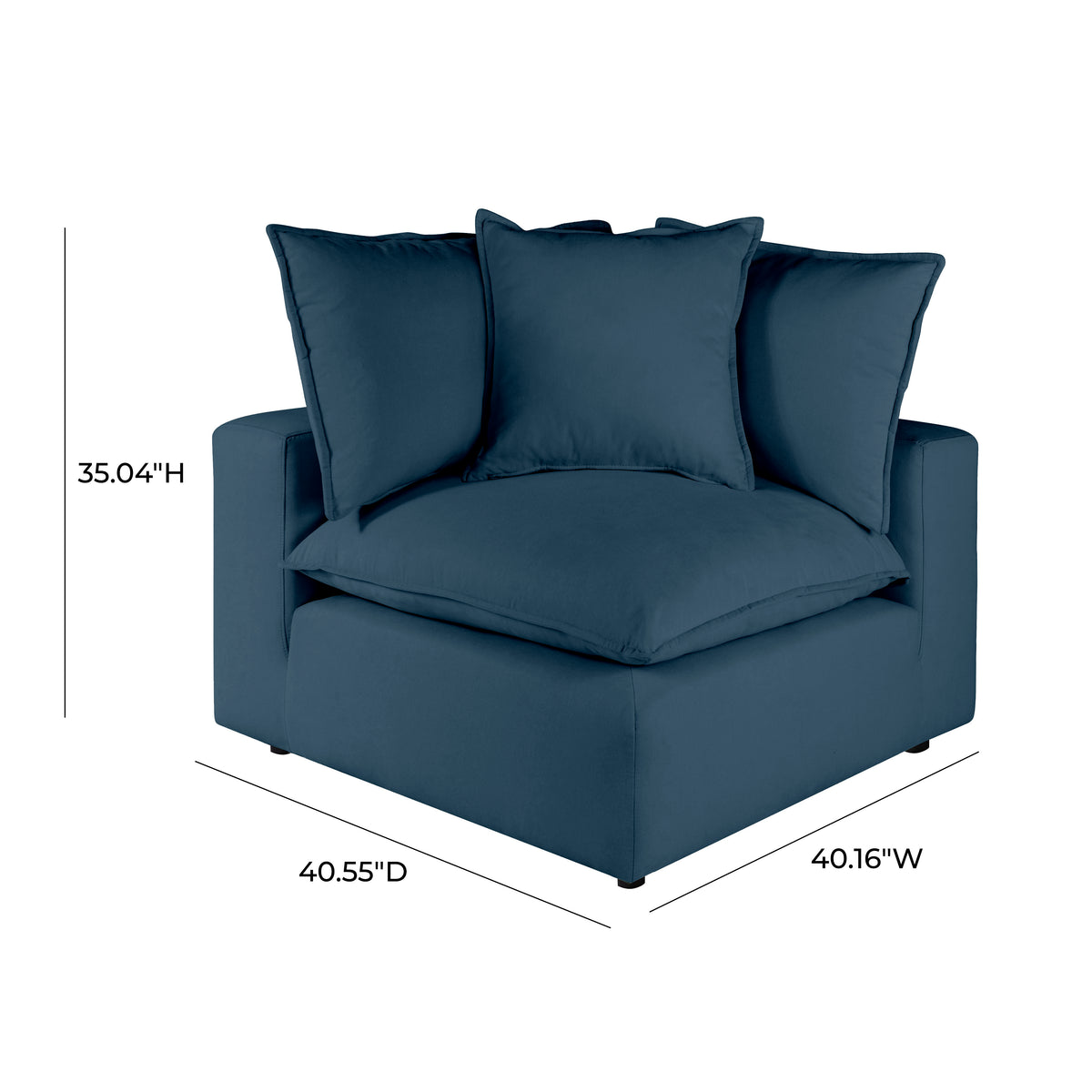 Cali Modular Corner Chair - Navy - Image 6