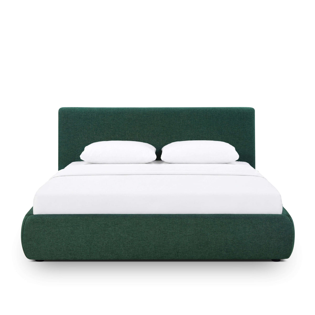 Isla Upholstered Bed - Forest Green / Queen - Image 1
