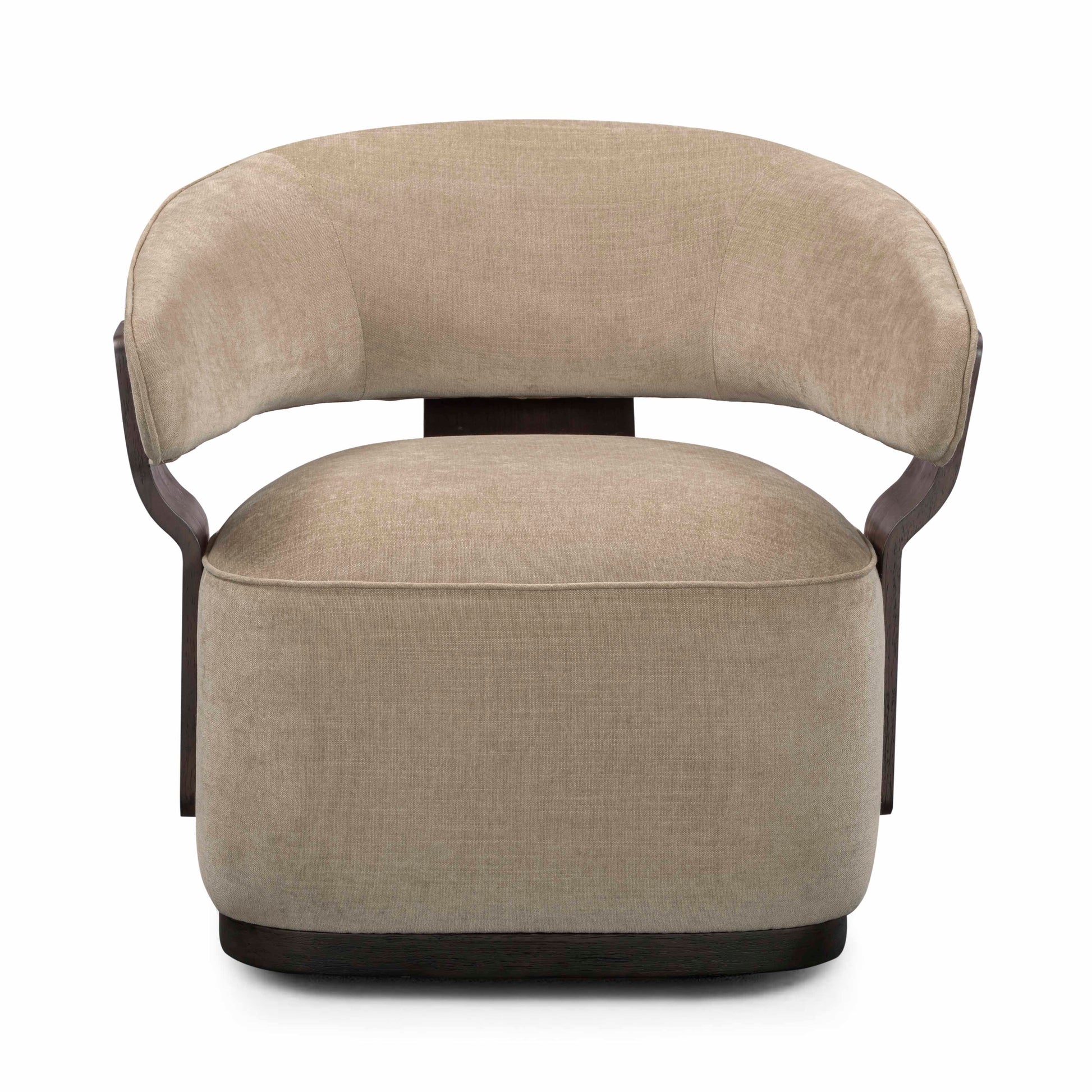 Madison Performance Swivel Accent Chair - Stone - Image 3