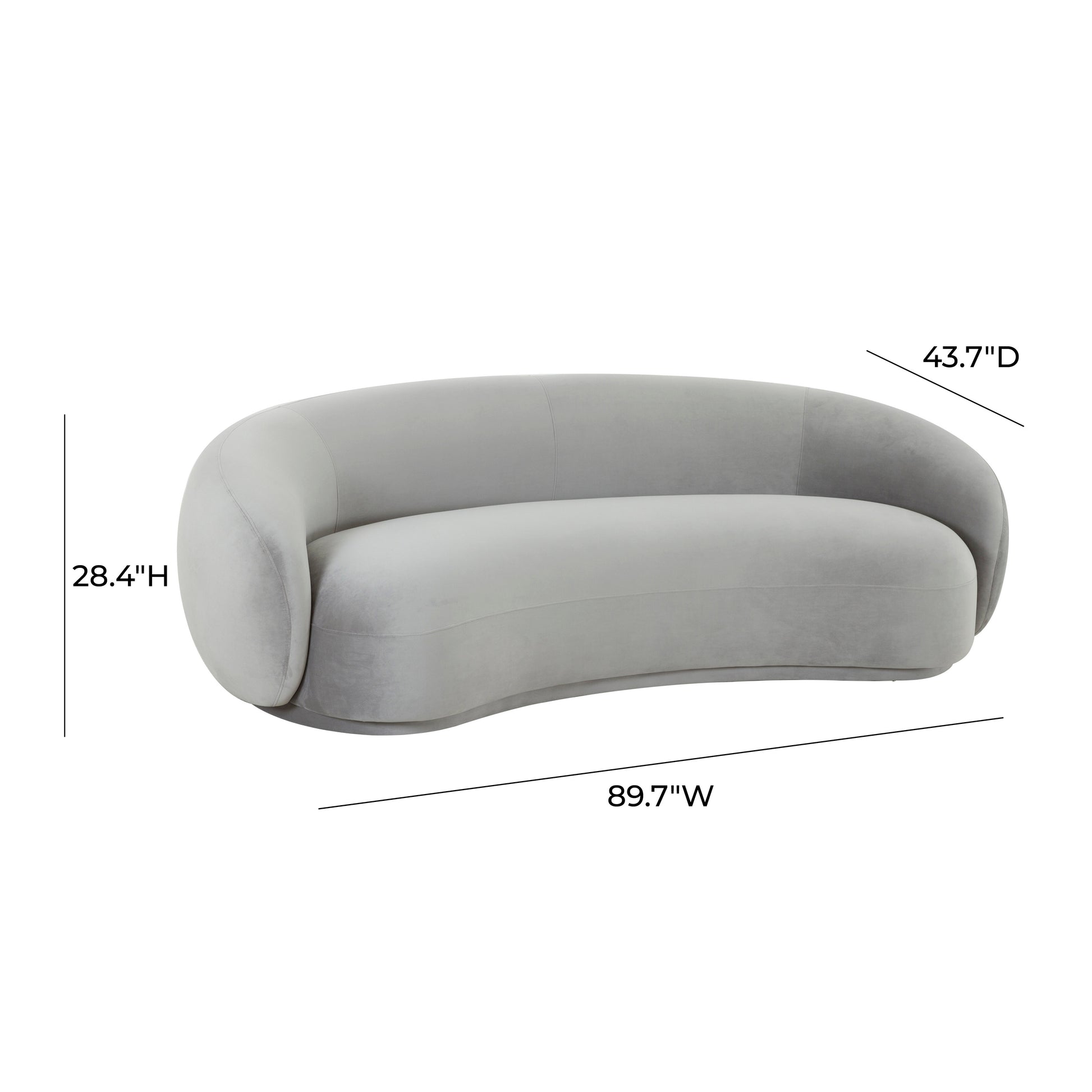 Kendall Sofa (90"-120") - Light Grey / 90" - Image 6