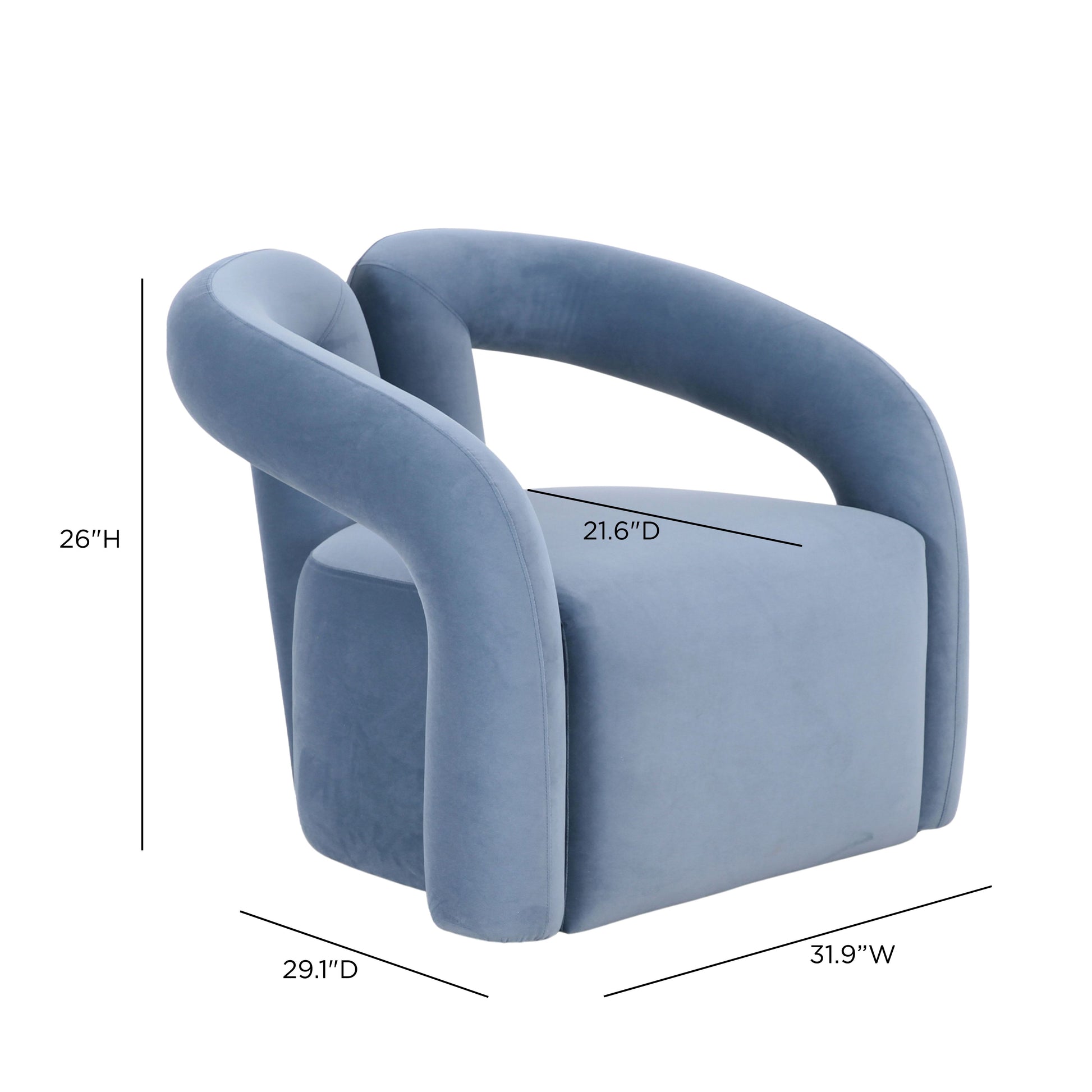 Jenn Accent Chair - Blue - Image 7