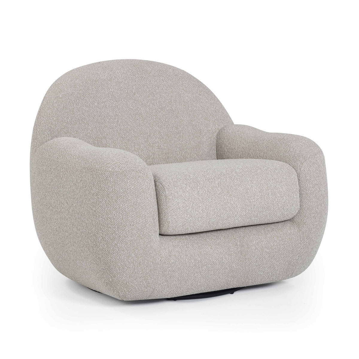 Tiago Swivel Accent Chair - Warm Grey - Image 1