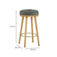 Oodle Green Performance Vegan Mohair Natural Bar Stool - Image 6