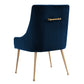 Beatrix Performance Velvet Dining Chair - Navy - Image 4