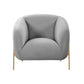 Kandra Accent Chair by Inspire Me! Home Decor - Grey - Image 3