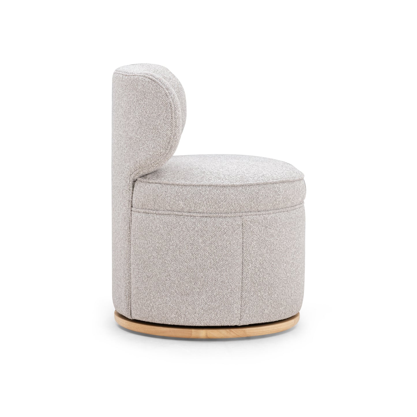Amaya Swivel Desk Chair - Grey - Image 5