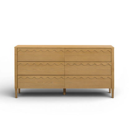 Oodle 62" 6-Drawer Dresser - Natural Ash - Image 1