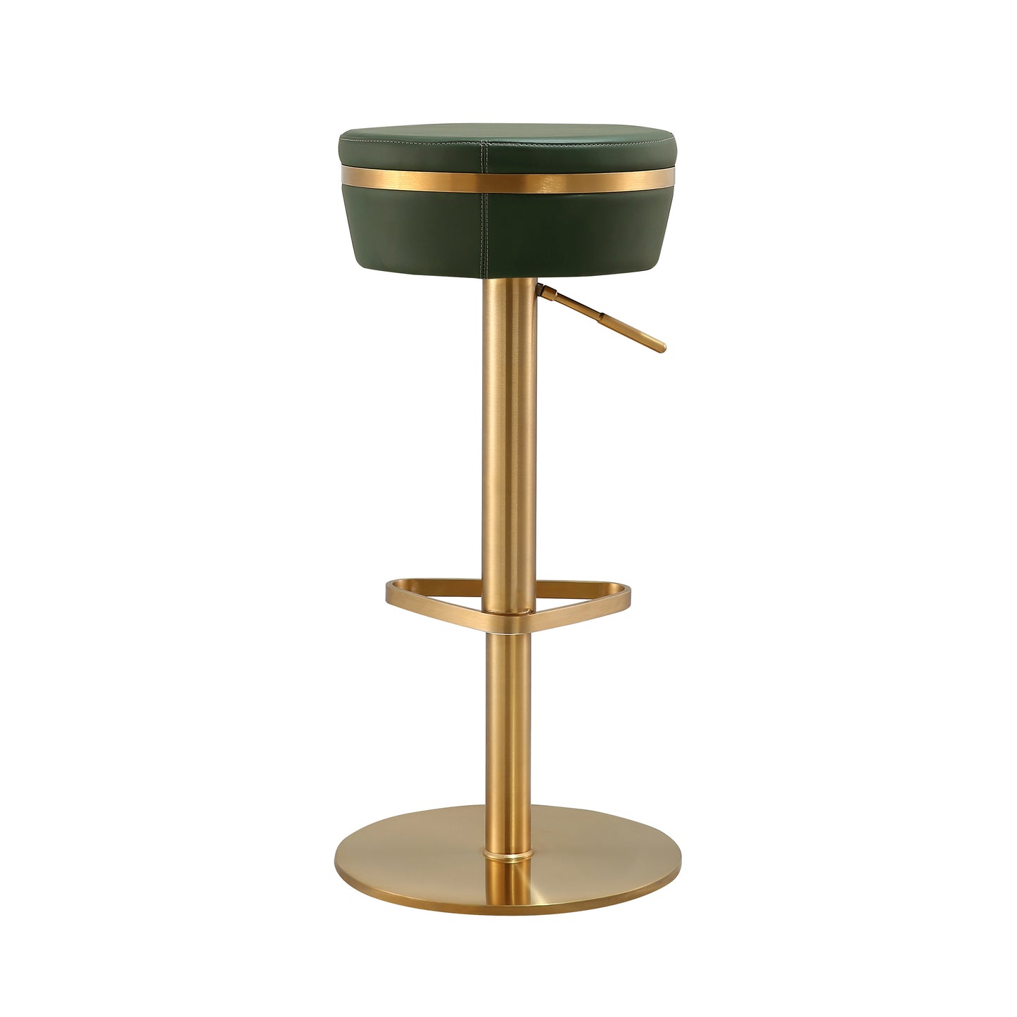 Astro Performance Vegan Leather Adjustable Stool - Green - Image 4