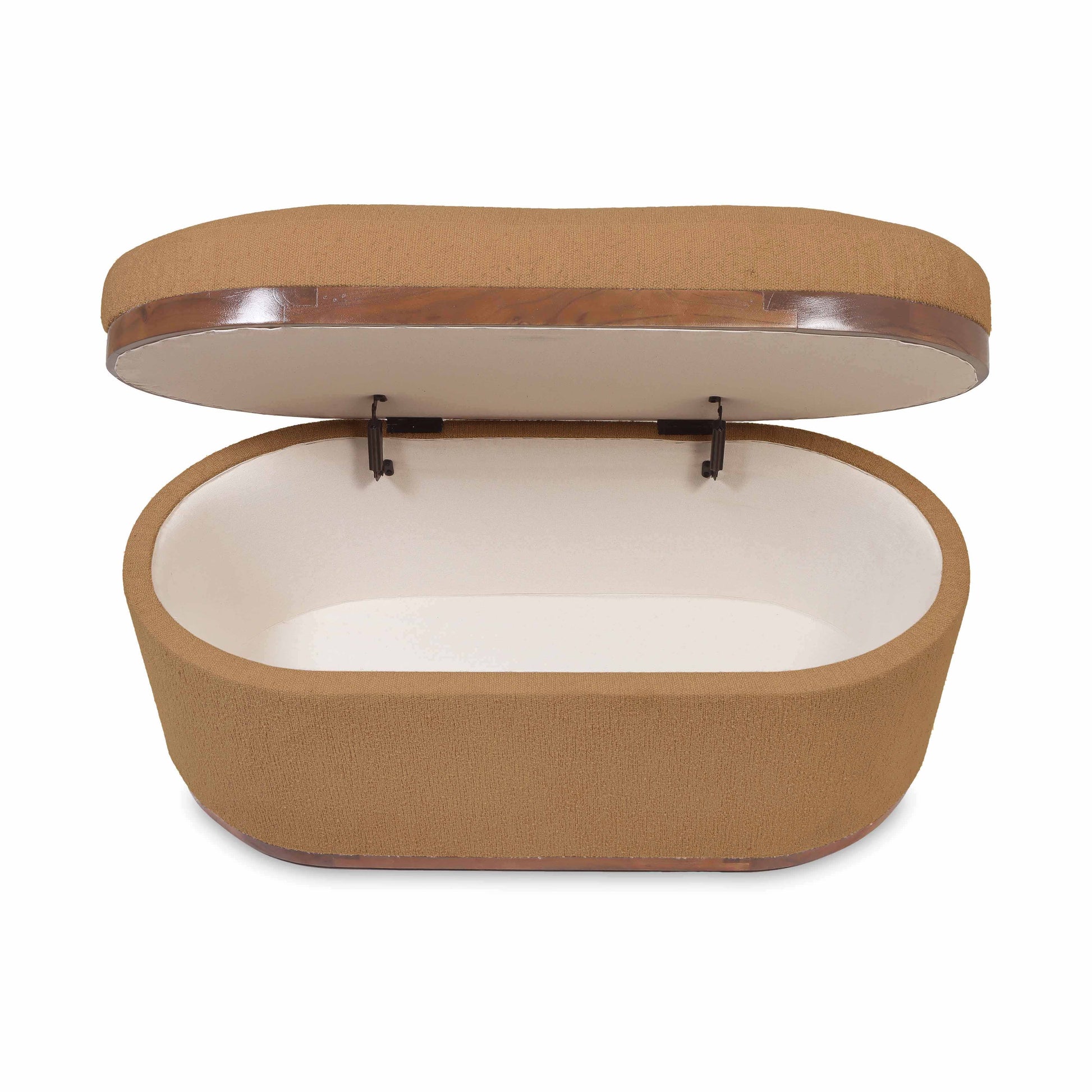 Olivier 41" Oval Storage Ottoman - Peach - Image 7