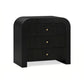 Hump 38" Arched 3-Drawer Bedside Chest - Black - Image 2
