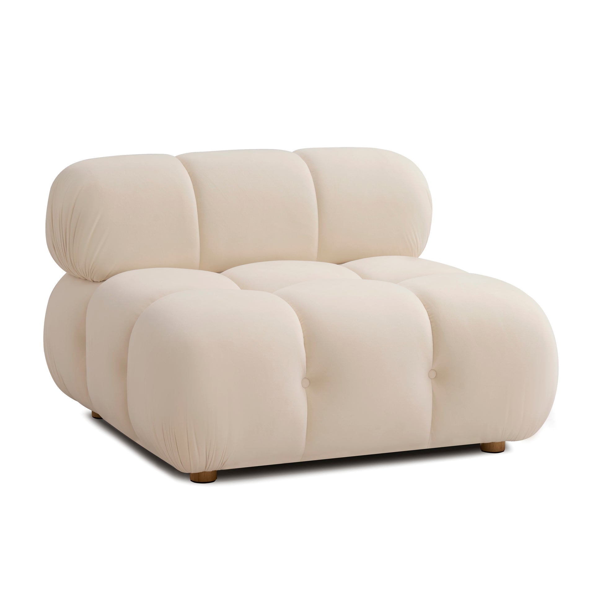 Calliope Performance Modular Armless Chair - Off-White - Image 1