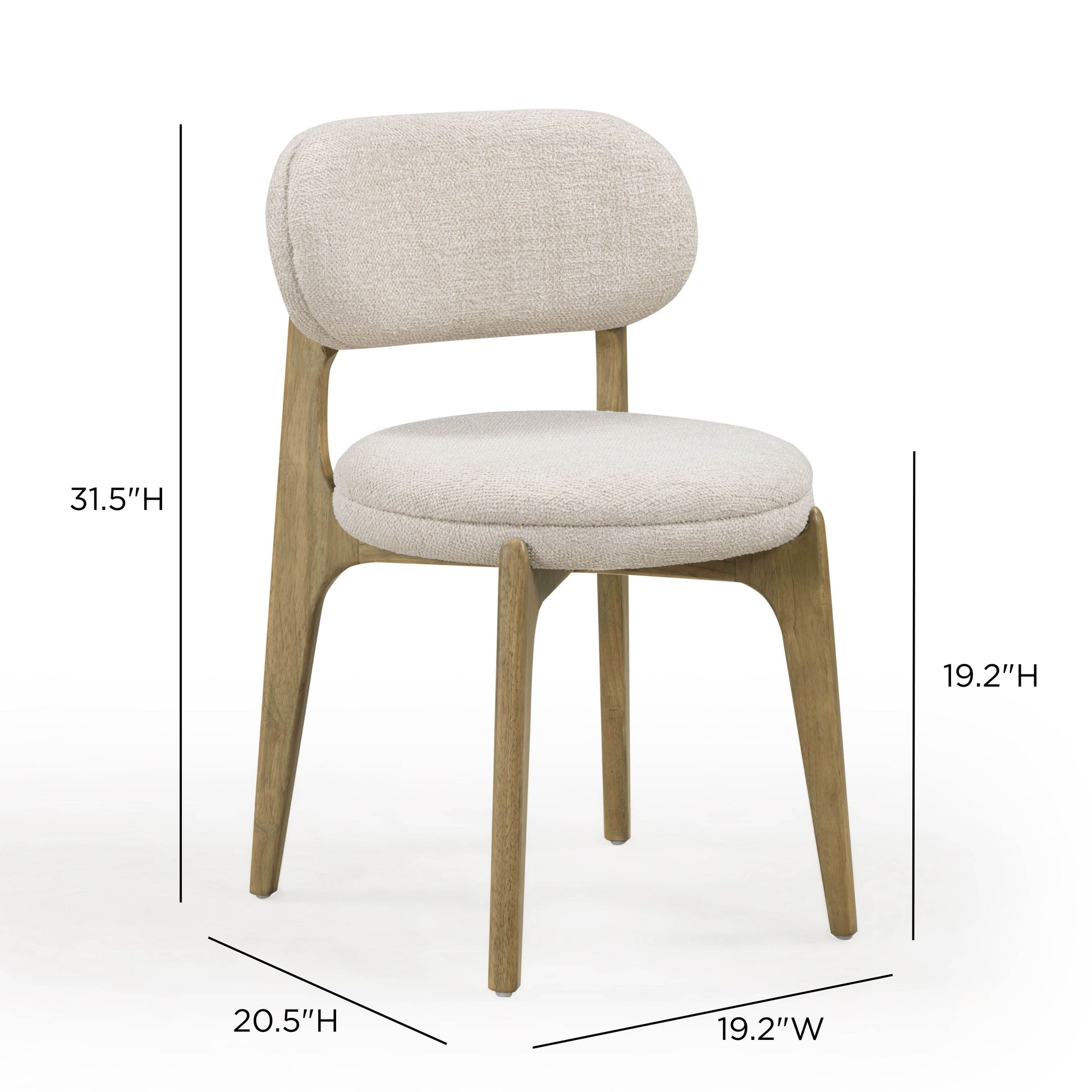Carnation Dining Chair - Cream - Image 9