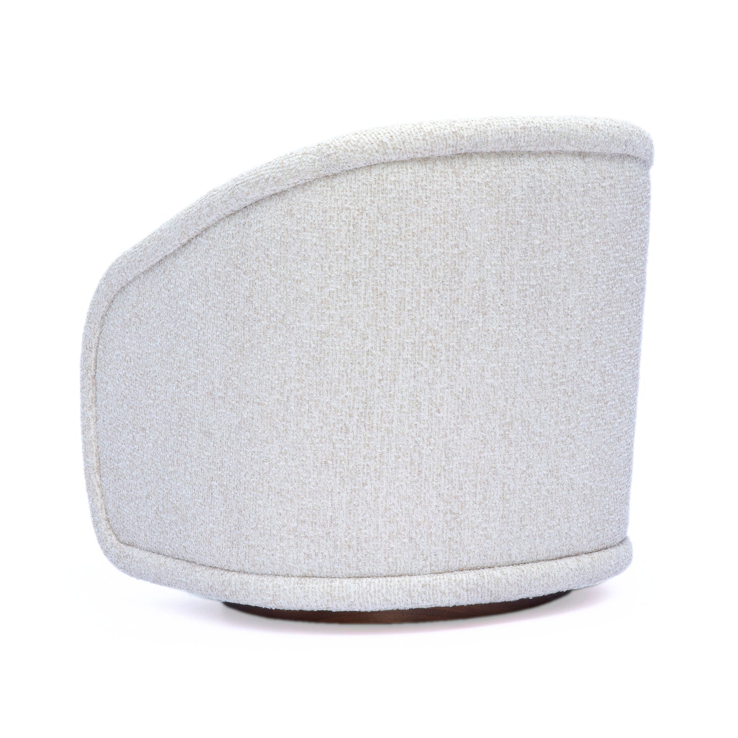 Clarke Cream Performance Boucle Swivel Accent Chair - Image 3
