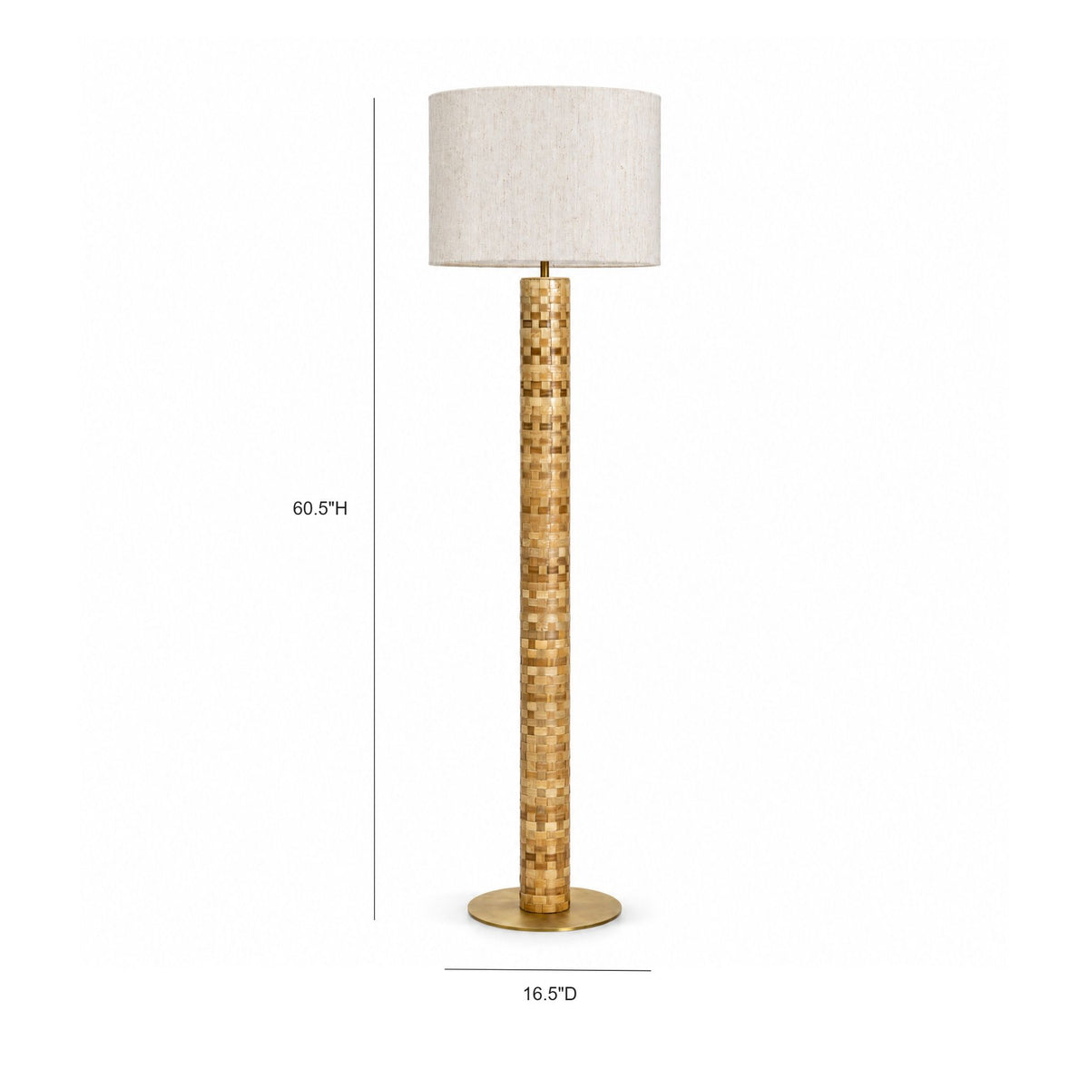 Livara Natural Basketweave Romblon Floor Lamp - Image 5